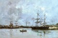 The Port of Deauville - Eugène Boudin