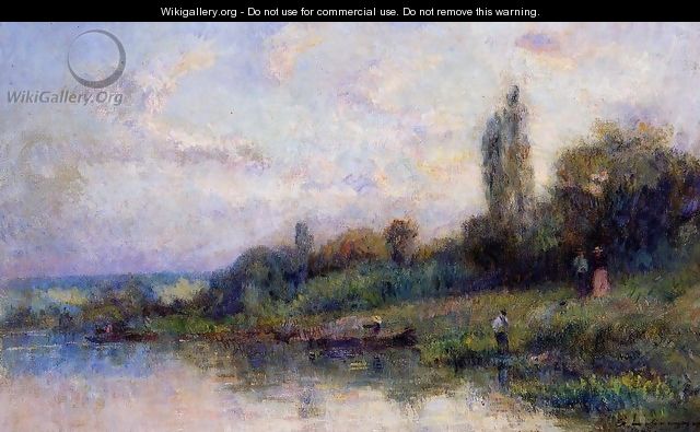 The Banks of the Seine - Albert Lebourg