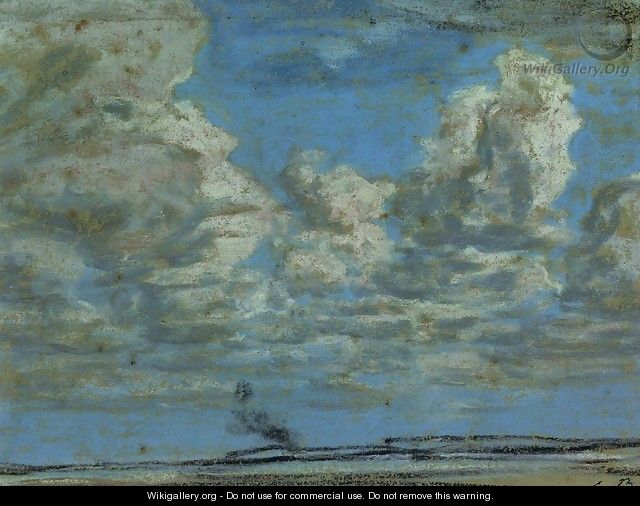 White Clouds - Eugène Boudin