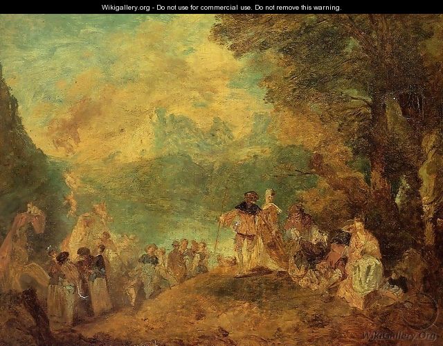 The Pilgrimage to Cythera (after Watteau) - Eugène Boudin