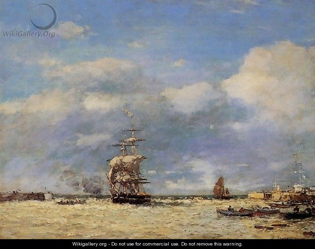 Entering the Port of Havre - Eugène Boudin