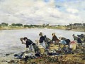 Laundresses on the Banks of the Touques - Eugène Boudin