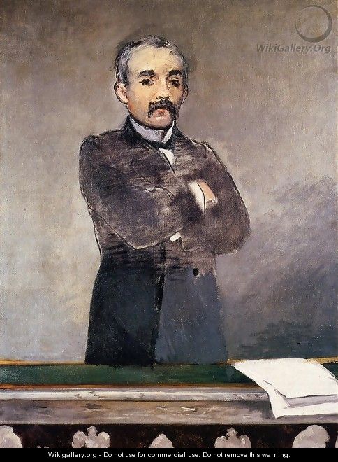 Portrait of Clemenceau at the Tribune - Edouard Manet