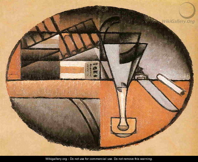 The Packet of Cigars - Juan Gris