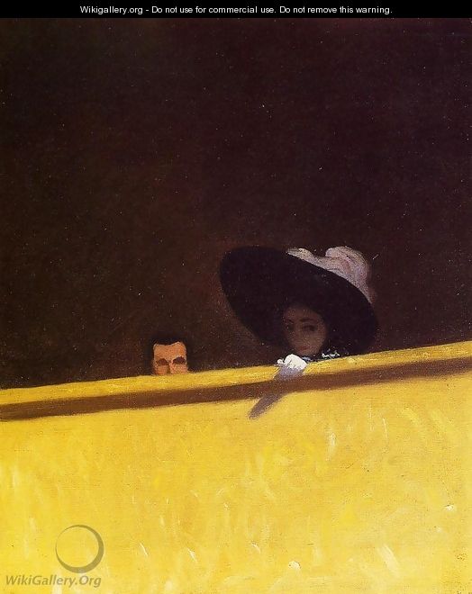 Box Seats at the Theater, the Gentleman and the Lady - Felix Edouard Vallotton