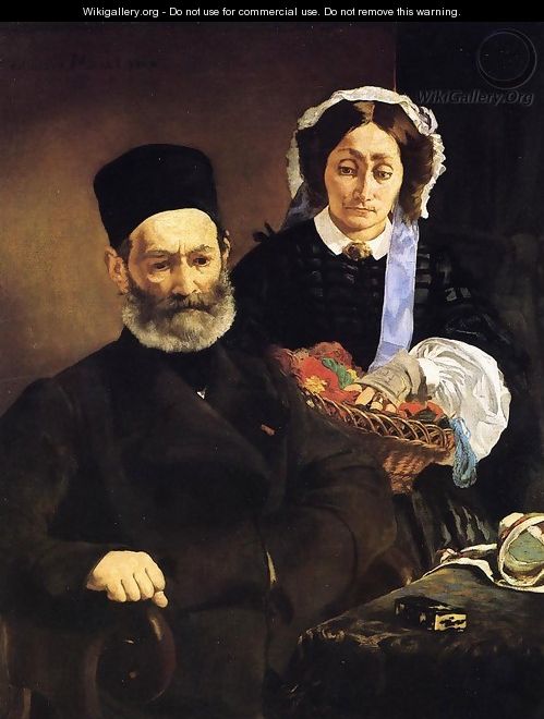 Portrait of Monsieur and Madame Manet - Edouard Manet