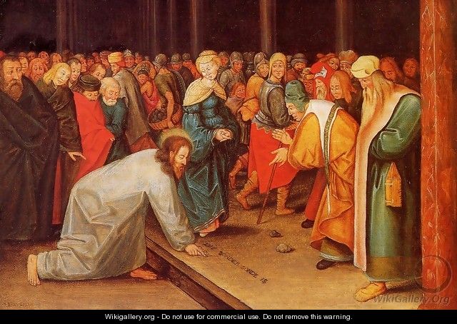 Christ and the Adulteress - Pieter the Elder Bruegel