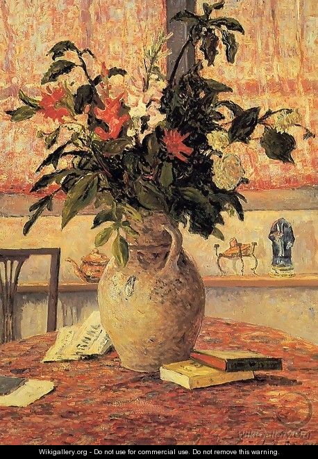 Bfouquet of Flowers in Front of a Window - Maxime Maufra