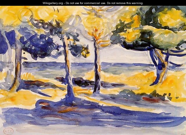 Trees by the Sea - Henri Edmond Cross