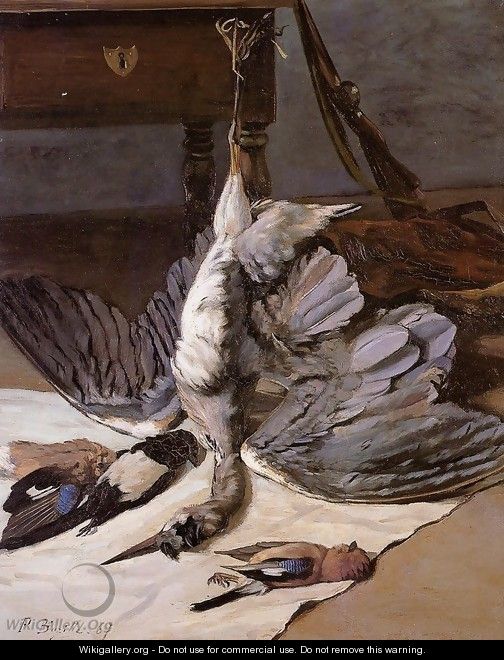 Still Life with Heron - Jean Frédéric Bazille