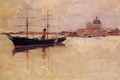 Ship in Grand Canal - Frank Duveneck