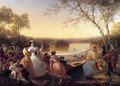 Reminiscences of Lake Mahopac, New York: Ladies Preparing for a Boat Race - Louis Lang