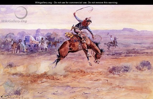 Bucking Bronco - Charles Marion Russell