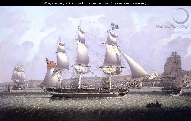 A Frigate of the Baltic Fleet off Greenock - Robert Salmon