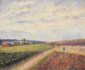 View of Eragny I - Camille Pissarro