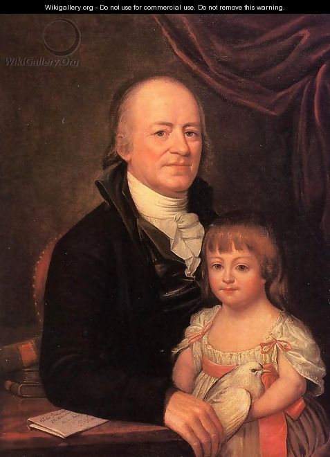 Thomas Elliott and His Granddaughter Deborah Hibernia - Charles Willson Peale