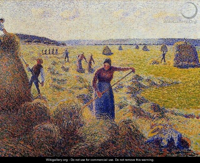 Le Recolte des Foins a Eragny - Camille Pissarro