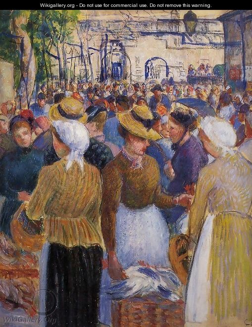 Poultry Market at Gisors - Camille Pissarro