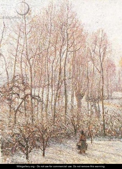 Morning, Sunshine Effect, Winter - Camille Pissarro