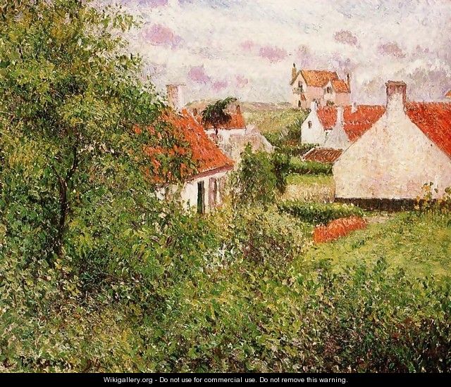 Houses at Knocke, Belgium - Camille Pissarro
