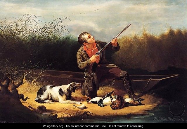 Wild Duck Shooting - On the Wing - William Tylee Ranney