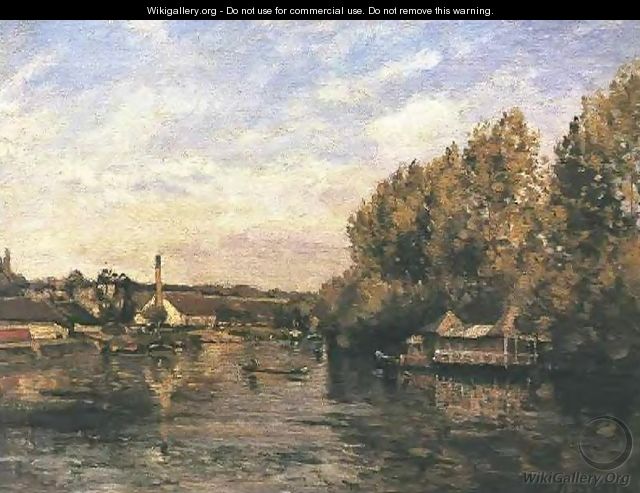 Le Grenouillere at Bougival - Camille Pissarro