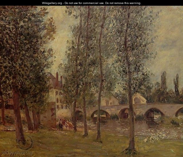 The Moret Bridge - Camille Pissarro