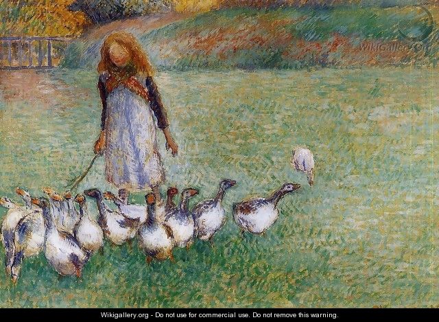 Little Goose Girl - Camille Pissarro