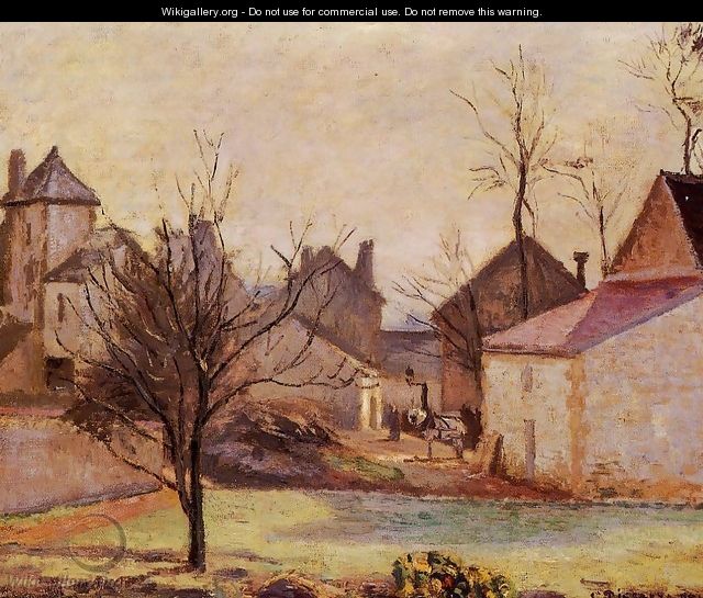 Farmyard in Pontoise - Camille Pissarro