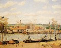 View of the Cotton Mill at Oissel, near Rouen - Camille Pissarro