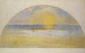 Sunset with Mist, Eragny - Camille Pissarro