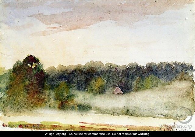 Eragny Landscape - Camille Pissarro