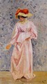 Portrait of Jeanne in a Pink Robe - Camille Pissarro