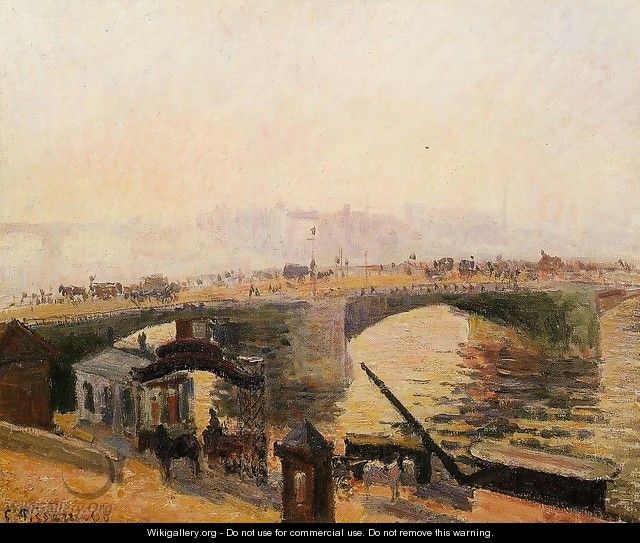 Fog, Morning, Rouen - Camille Pissarro