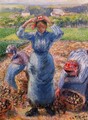 Peasants Harvesting Potatoes - Camille Pissarro