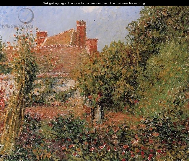 Kitchen Garden in Eragny, Afternoon - Camille Pissarro