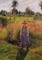 The Gardener, Afternoon Sun, Eragny - Camille Pissarro