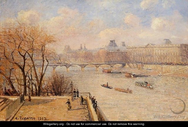 The Raised Terrace of the Pont-Neuf - Camille Pissarro