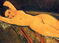 Reclining Nude, Arms Folded under Her Head - Amedeo Modigliani