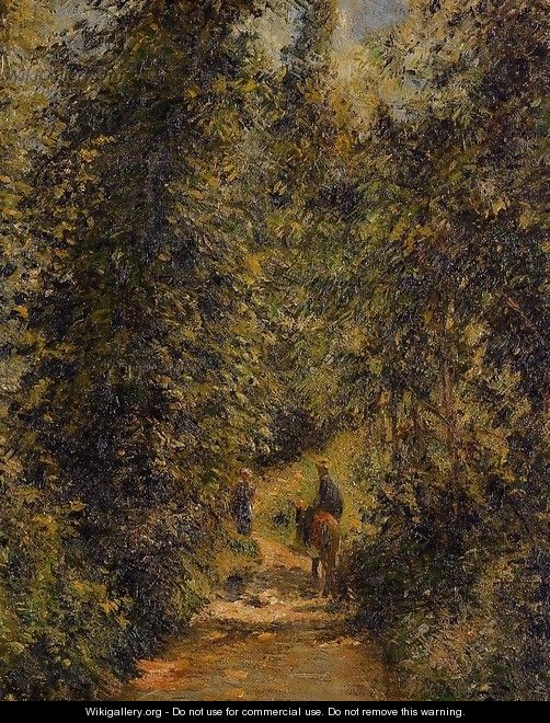 Path under the Trees, Summer - Camille Pissarro