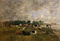 Cows in the Fields - Eugène Boudin