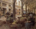 The Covered Vegetable Market, St Malo (no.2) - Léon-Augustin L'hermitte