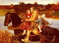 A Dream of the Past - Sir Isumbras at the Ford - Sir John Everett Millais
