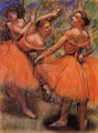 Red Ballet Skirts - Edgar Degas