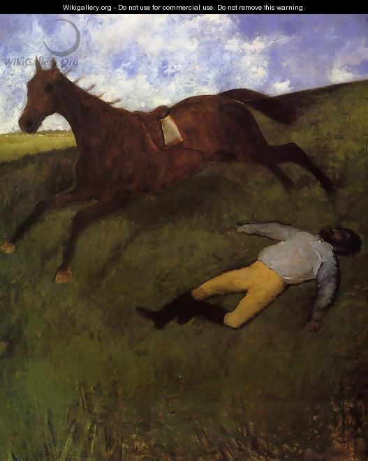 The Fallen Jockey - Edgar Degas