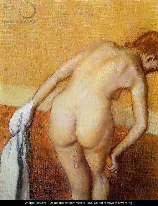 Woman Having a Bath - Edgar Degas