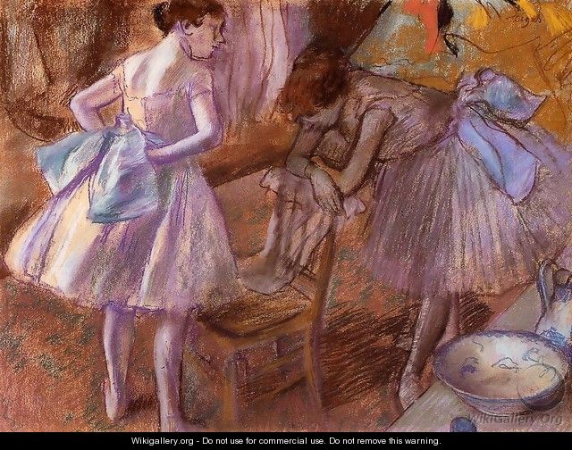 Two Dancers in Their Dressing Room - Edgar Degas