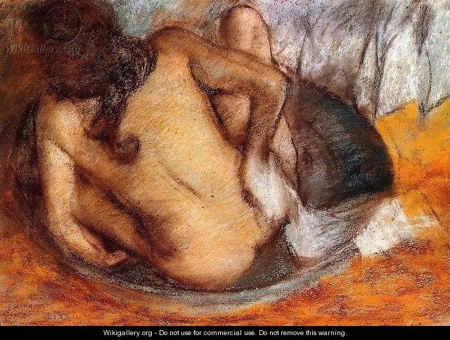 Nude in a Tub - Edgar Degas