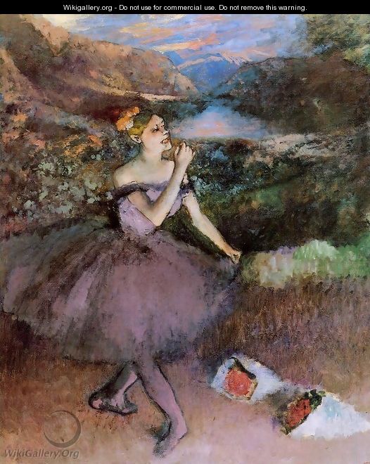 Dancer with Bouquets - Edgar Degas