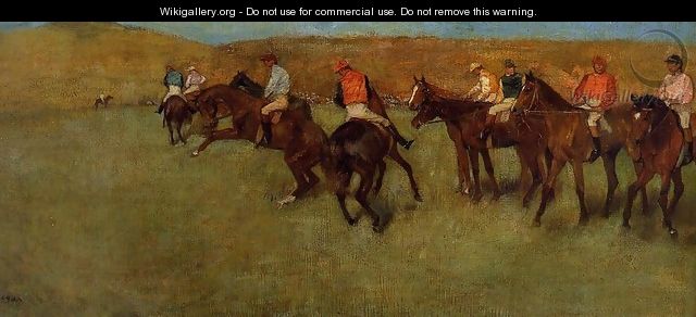 At the Races - Before the Start - Edgar Degas